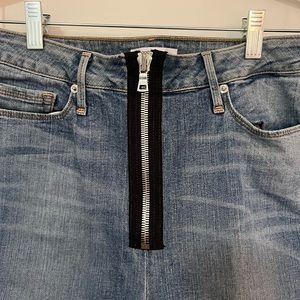 Good American Exposed Zipper Jeans Size 10/30